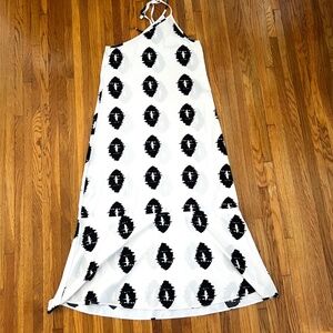 Womens Summer One Shoulder Printed Sleeveless Maxi Dress